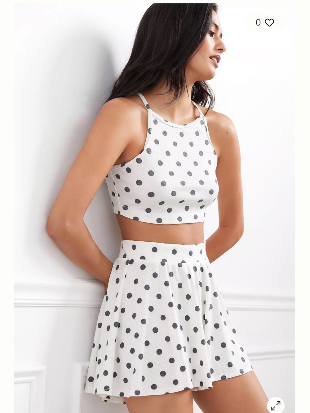 Beach Riot Polka Dot Cover-Up top and Shorts set